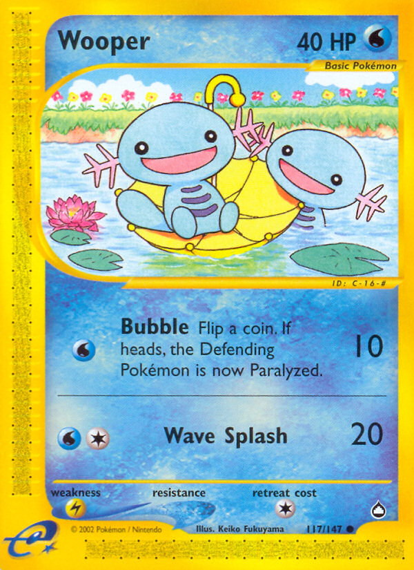 Wooper (117/147) [Aquapolis] | Shuffle n Cut Hobbies & Games