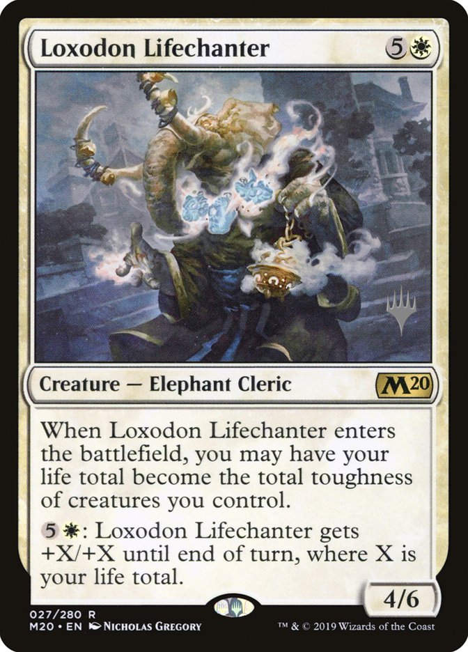 Loxodon Lifechanter (Promo Pack) [Core Set 2020 Promos] | Shuffle n Cut Hobbies & Games