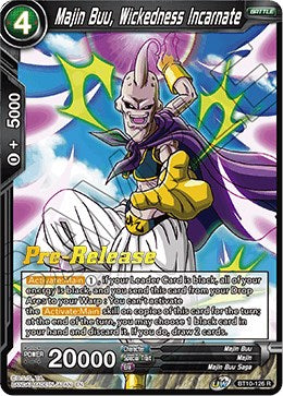 Majin Buu, Wickedness Incarnate (BT10-126) [Rise of the Unison Warrior Prerelease Promos] | Shuffle n Cut Hobbies & Games