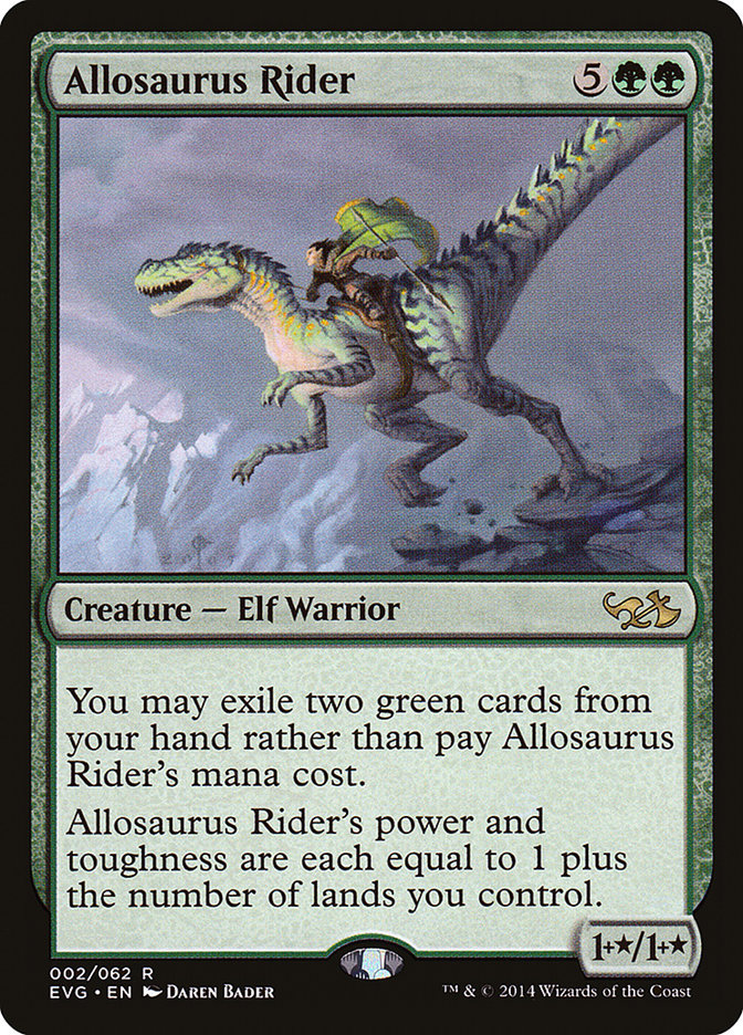 Allosaurus Rider (Elves vs. Goblins) [Duel Decks Anthology] | Shuffle n Cut Hobbies & Games