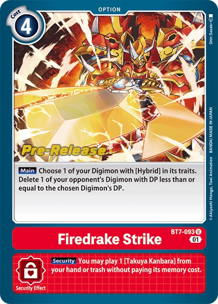 Firedrake Strike [BT7-093] [Next Adventure Pre-Release Cards] | Shuffle n Cut Hobbies & Games