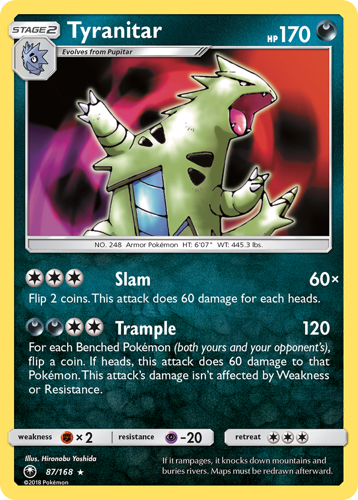 Tyranitar (87/168) [Sun & Moon: Celestial Storm] | Shuffle n Cut Hobbies & Games