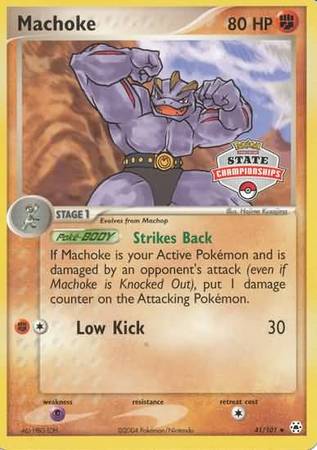 Machoke (41/101) (State Championship Promo) [EX: Hidden Legends] | Shuffle n Cut Hobbies & Games