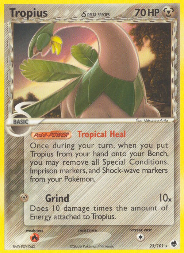 Tropius (23/101) (Delta Species) [EX: Dragon Frontiers] | Shuffle n Cut Hobbies & Games