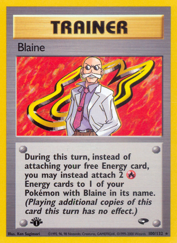 Blaine (100/132) [Gym Challenge 1st Edition] | Shuffle n Cut Hobbies & Games