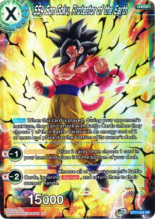 SS4 Son Goku, Protector of the Earth [BT11-034] | Shuffle n Cut Hobbies & Games