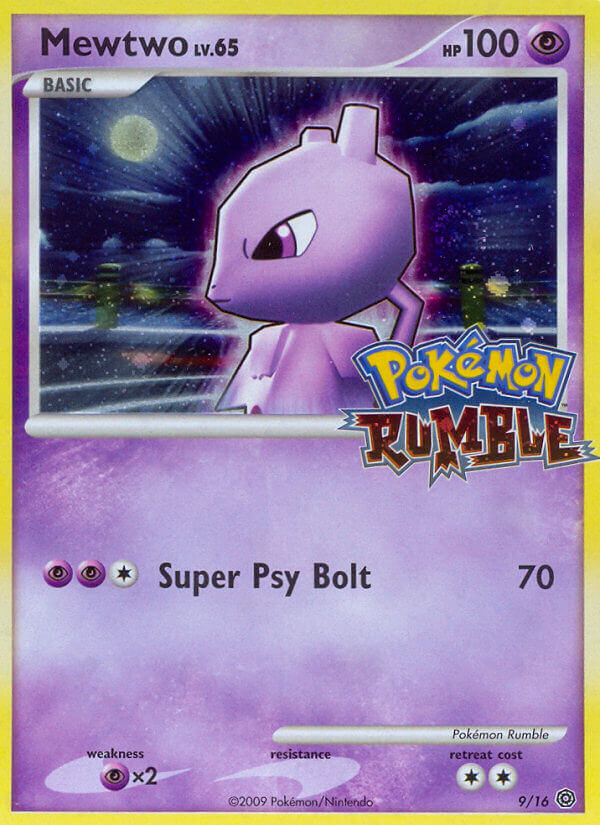 Mewtwo (9/16) [Pokémon Rumble] | Shuffle n Cut Hobbies & Games