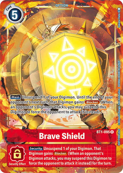 Brave Shield [BT1-095] (Dash Pack) [Release Special Booster Ver.1.5 Promos] | Shuffle n Cut Hobbies & Games