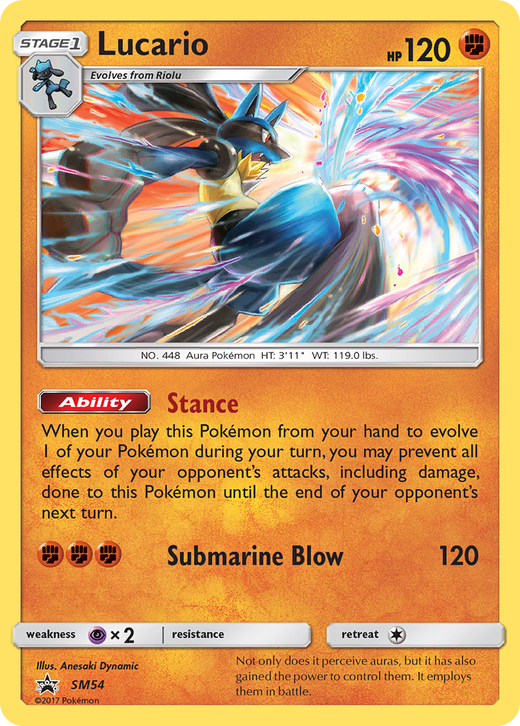 Lucario (SM54) [Sun & Moon: Black Star Promos] | Shuffle n Cut Hobbies & Games