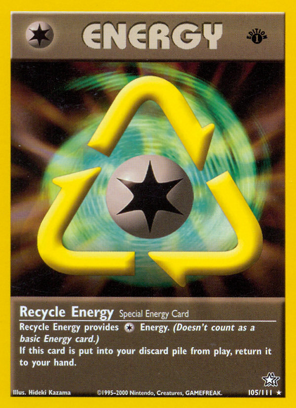 Recycle Energy (105/111) [Neo Genesis 1st Edition] | Shuffle n Cut Hobbies & Games