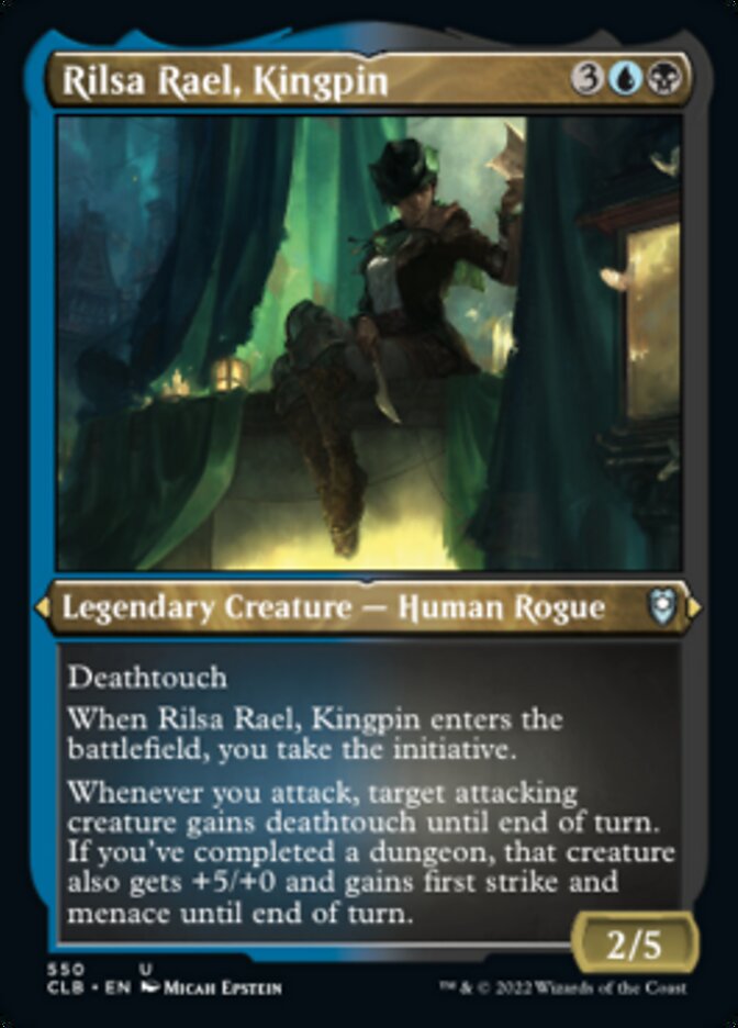 Rilsa Rael, Kingpin (Foil Etched) [Commander Legends: Battle for Baldur's Gate] | Shuffle n Cut Hobbies & Games