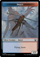 Soldier // Insect Double-Sided Token [March of the Machine Commander Tokens] | Shuffle n Cut Hobbies & Games