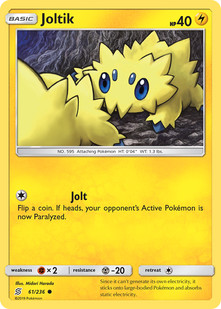 Joltik (61/236) [Sun & Moon: Unified Minds] | Shuffle n Cut Hobbies & Games