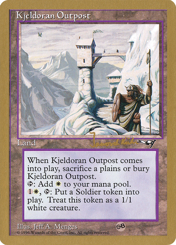 Kjeldoran Outpost (Janosch Kuhn) [World Championship Decks 1997] | Shuffle n Cut Hobbies & Games