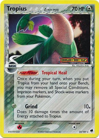 Tropius (23/101) (Delta Species) (Stamped) [EX: Dragon Frontiers] | Shuffle n Cut Hobbies & Games