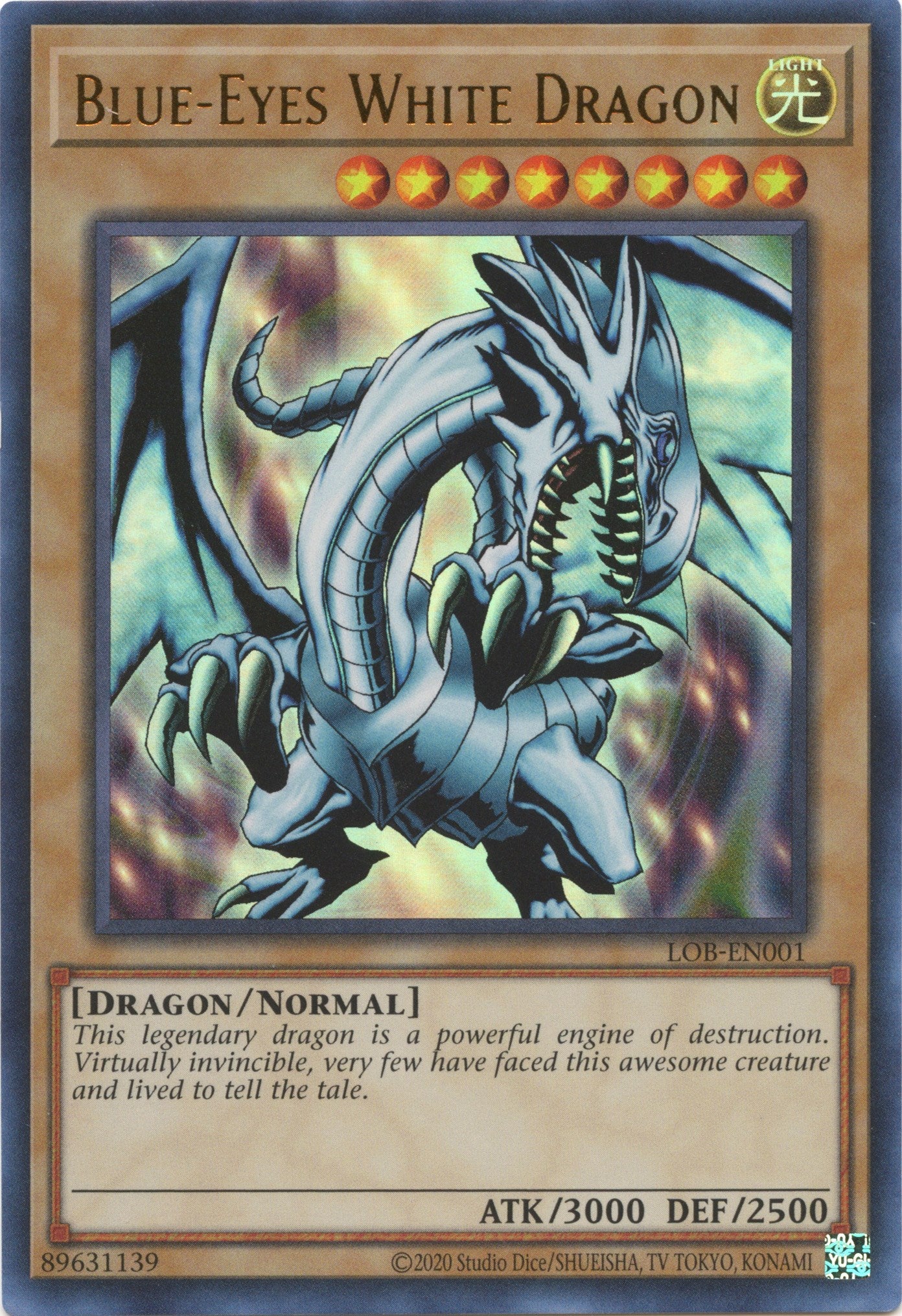 Blue-Eyes White Dragon (25th Anniversary) [LOB-EN001] Ultra Rare | Shuffle n Cut Hobbies & Games