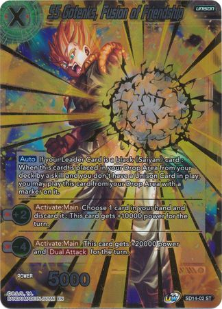 SS Gotenks, Fusion of Friendship (Gold Stamped / Starter Deck - Saiyan Wonder) (SD14-02) [Rise of the Unison Warrior] | Shuffle n Cut Hobbies & Games