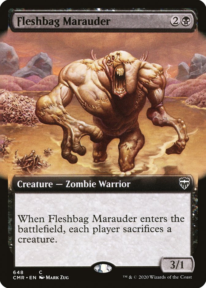 Fleshbag Marauder (Extended Art) [Commander Legends] | Shuffle n Cut Hobbies & Games