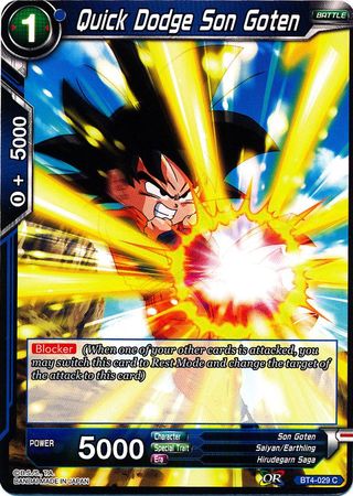 Quick Dodge Son Goten [BT4-029] | Shuffle n Cut Hobbies & Games