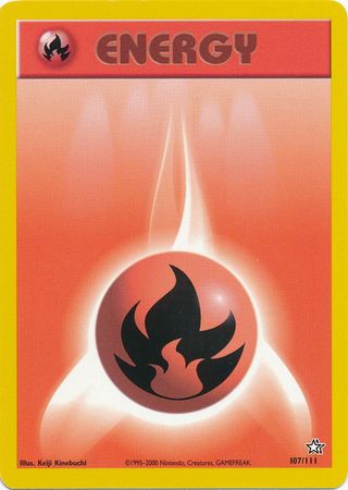 Fire Energy (107/111) [Neo Genesis Unlimited] | Shuffle n Cut Hobbies & Games