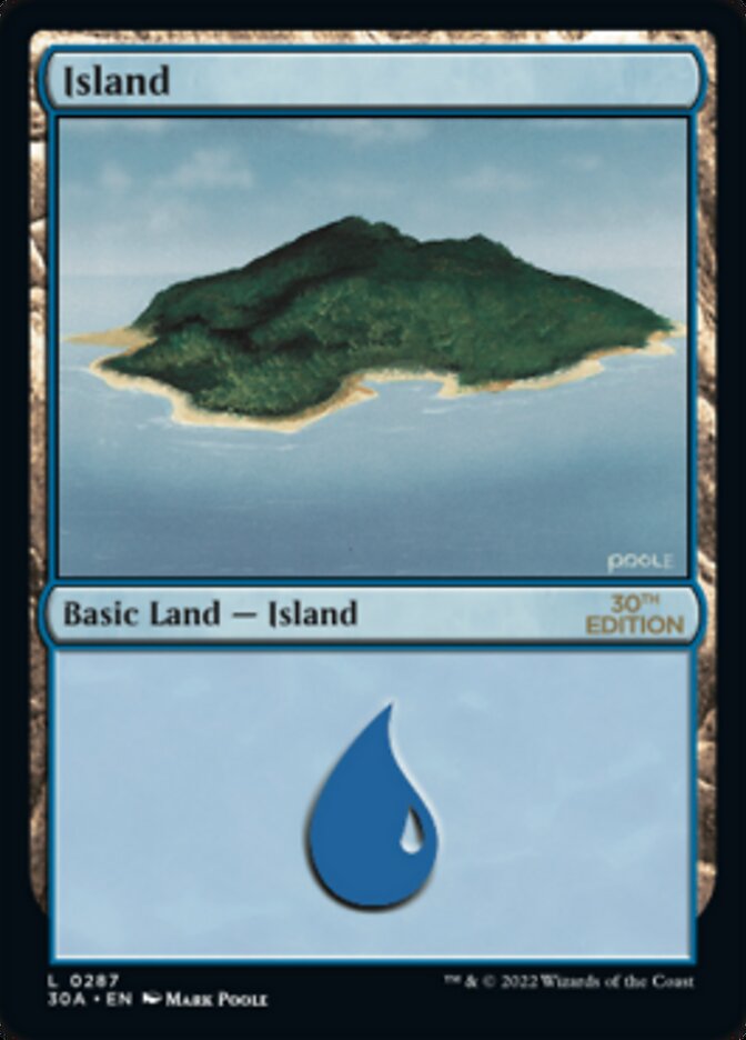 Island (287) [30th Anniversary Edition] | Shuffle n Cut Hobbies & Games