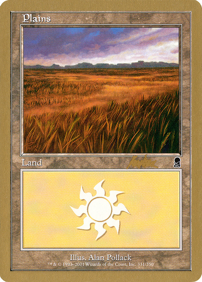 Plains (bk331a) (Brian Kibler) [World Championship Decks 2002] | Shuffle n Cut Hobbies & Games