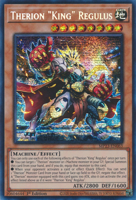 Therion "King" Regulus [MP23-EN063] Prismatic Secret Rare | Shuffle n Cut Hobbies & Games