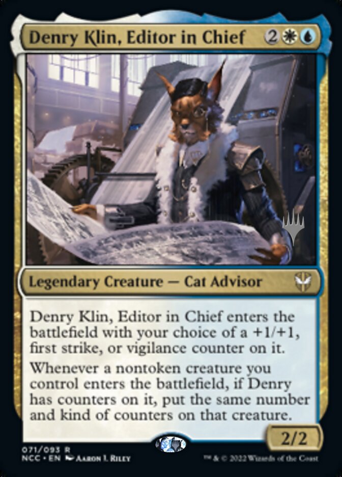 Denry Klin, Editor in Chief (Promo Pack) [Streets of New Capenna Commander Promos] | Shuffle n Cut Hobbies & Games