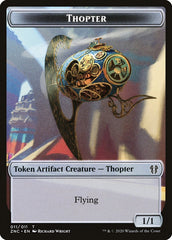 Faerie Rogue // Thopter Double-Sided Token [Zendikar Rising Commander Tokens] | Shuffle n Cut Hobbies & Games