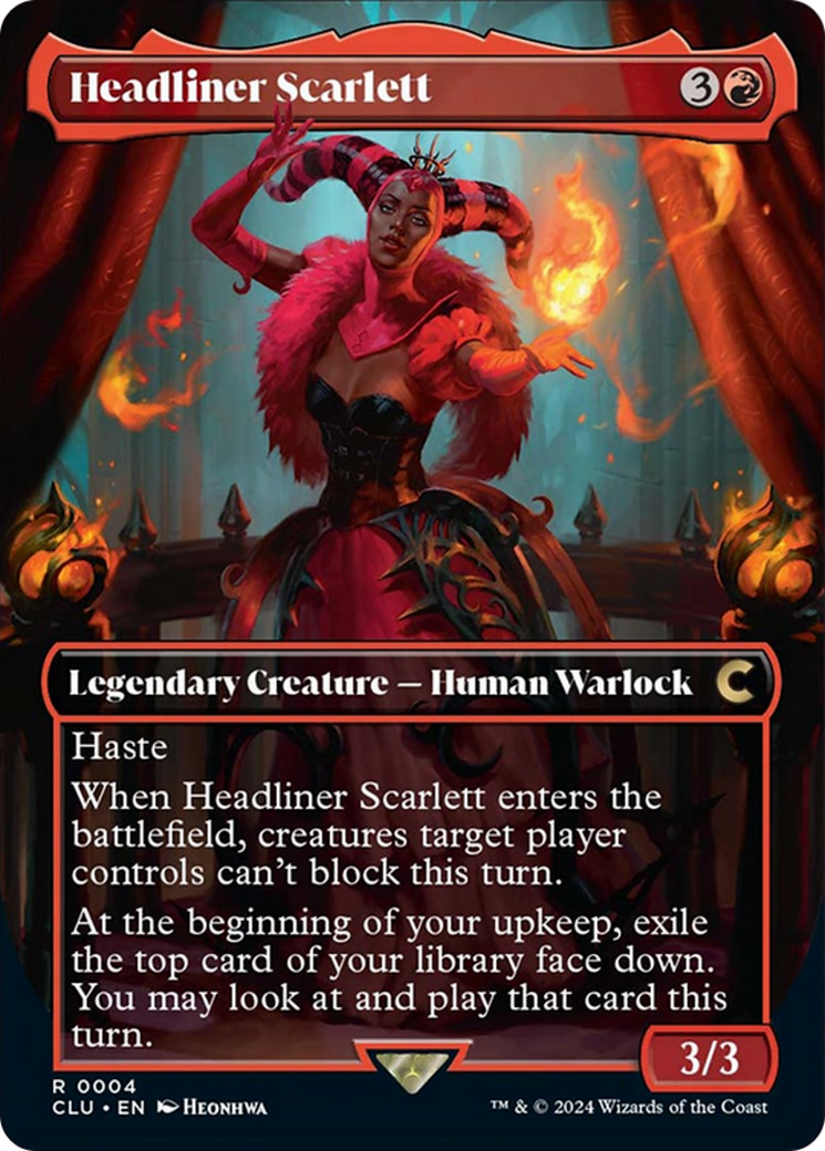 Headliner Scarlett (Borderless) [Ravnica: Clue Edition] | Shuffle n Cut Hobbies & Games