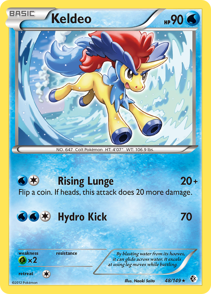 Keldeo (48/149) [Black & White: Boundaries Crossed] | Shuffle n Cut Hobbies & Games