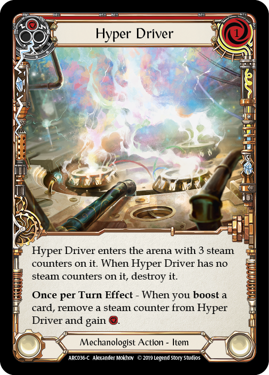 Hyper Driver [ARC036-C] 1st Edition Rainbow Foil | Shuffle n Cut Hobbies & Games