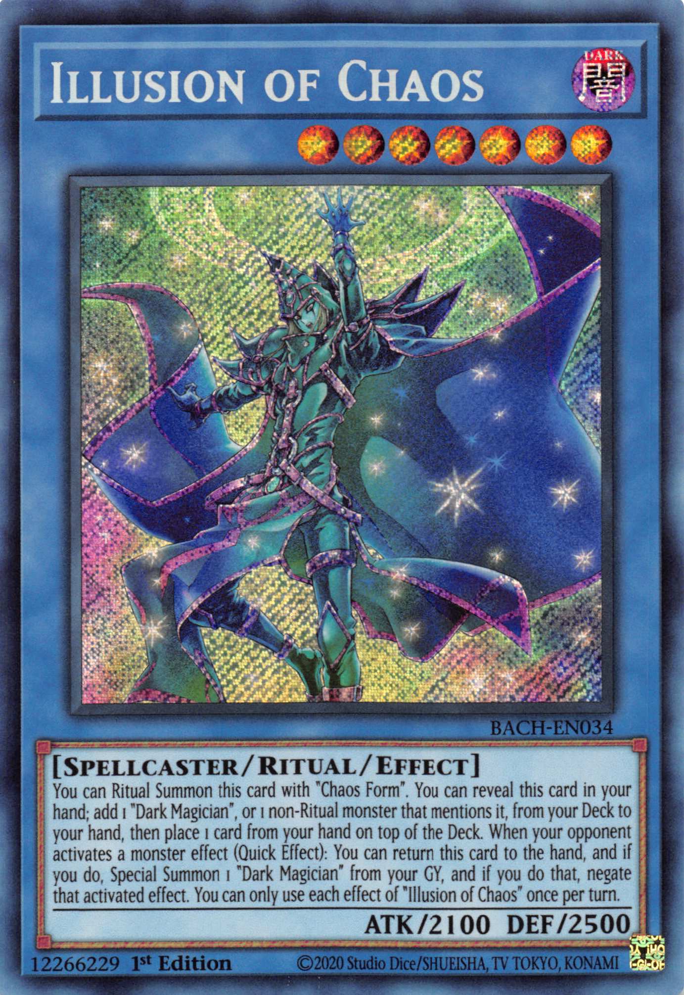 Illusion of Chaos [BACH-EN034] Secret Rare | Shuffle n Cut Hobbies & Games