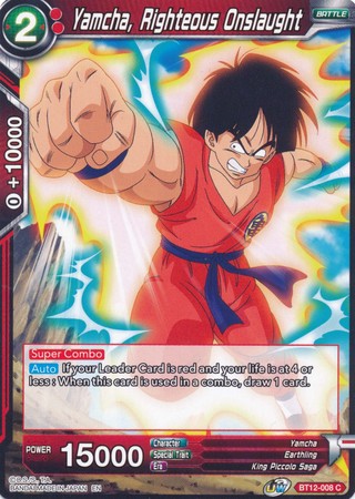 Yamcha, Righteous Onslaught [BT12-008] | Shuffle n Cut Hobbies & Games