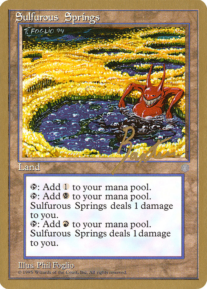 Sulfurous Springs (George Baxter) [Pro Tour Collector Set] | Shuffle n Cut Hobbies & Games