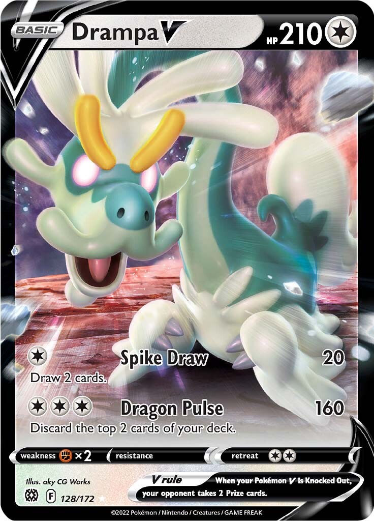 Drampa V (128/172) [Sword & Shield: Brilliant Stars] | Shuffle n Cut Hobbies & Games