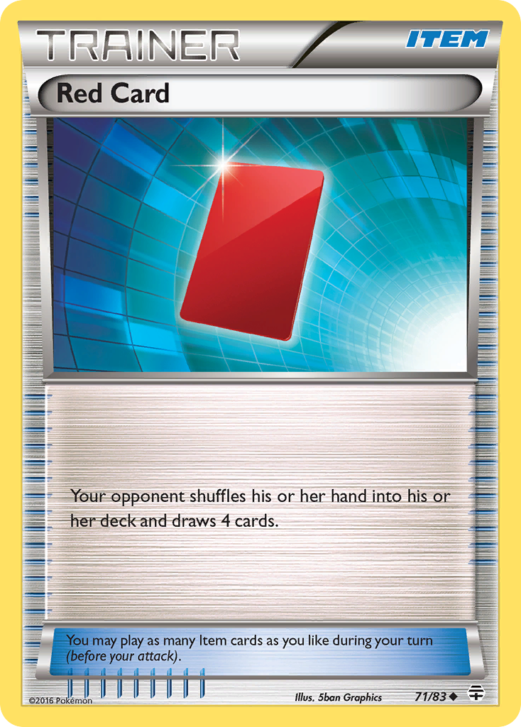 Red Card (71/83) [XY: Generations] | Shuffle n Cut Hobbies & Games