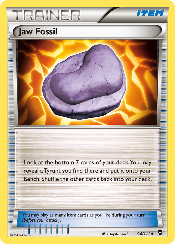 Jaw Fossil (94/111) [XY: Furious Fists] | Shuffle n Cut Hobbies & Games