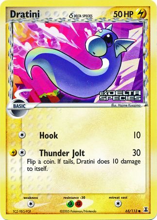 Dratini (65/113) (Delta Species) (Stamped) [EX: Delta Species] | Shuffle n Cut Hobbies & Games