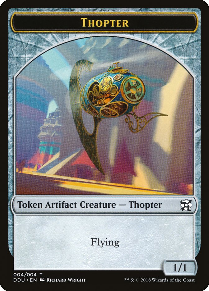 Thopter Token (004/004) [Duel Decks: Elves vs. Inventors Tokens] | Shuffle n Cut Hobbies & Games