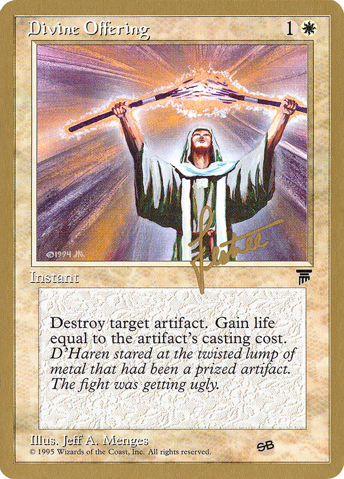 Divine Offering (Bertrand Lestree) (SB) [Pro Tour Collector Set] | Shuffle n Cut Hobbies & Games