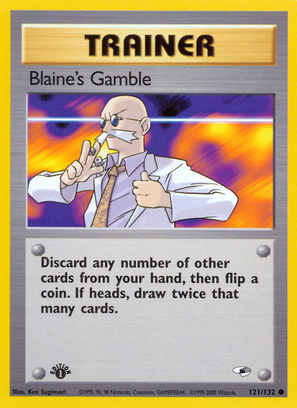 Blaine's Gamble (121/132) [Gym Heroes 1st Edition] | Shuffle n Cut Hobbies & Games