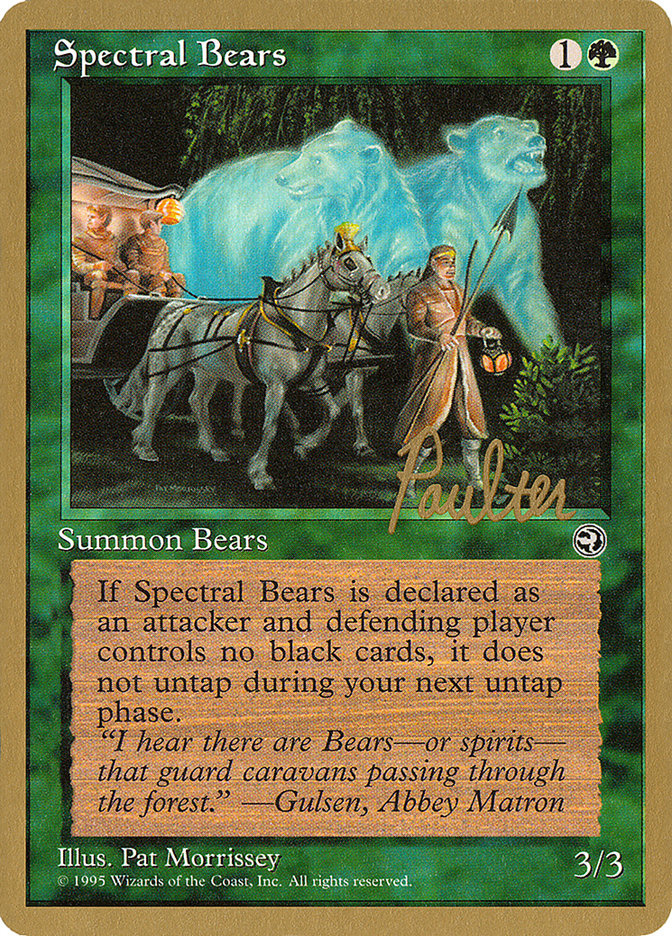 Spectral Bears (Preston Poulter) [Pro Tour Collector Set] | Shuffle n Cut Hobbies & Games