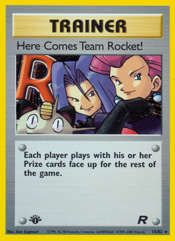 Here Comes Team Rocket! (15/82) [Team Rocket 1st Edition] | Shuffle n Cut Hobbies & Games