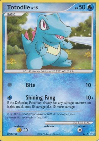 Totodile (8/12) [Diamond & Pearl: Trainer Kit - Manaphy] | Shuffle n Cut Hobbies & Games