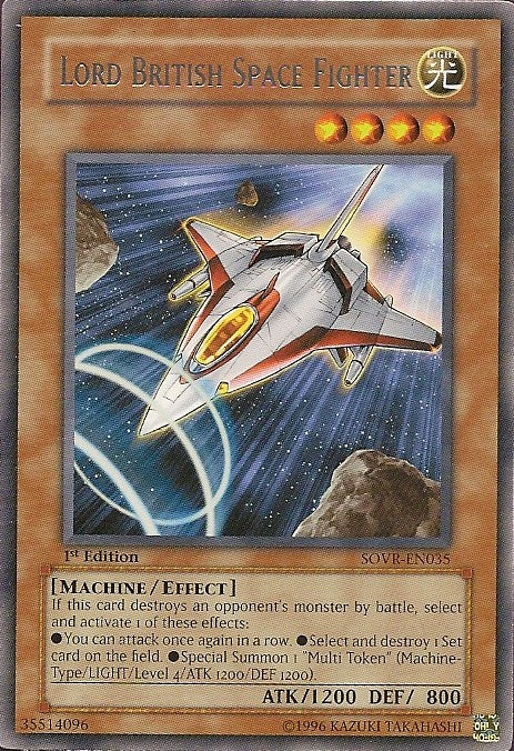 Lord British Space Fighter [SOVR-EN035] Rare | Shuffle n Cut Hobbies & Games