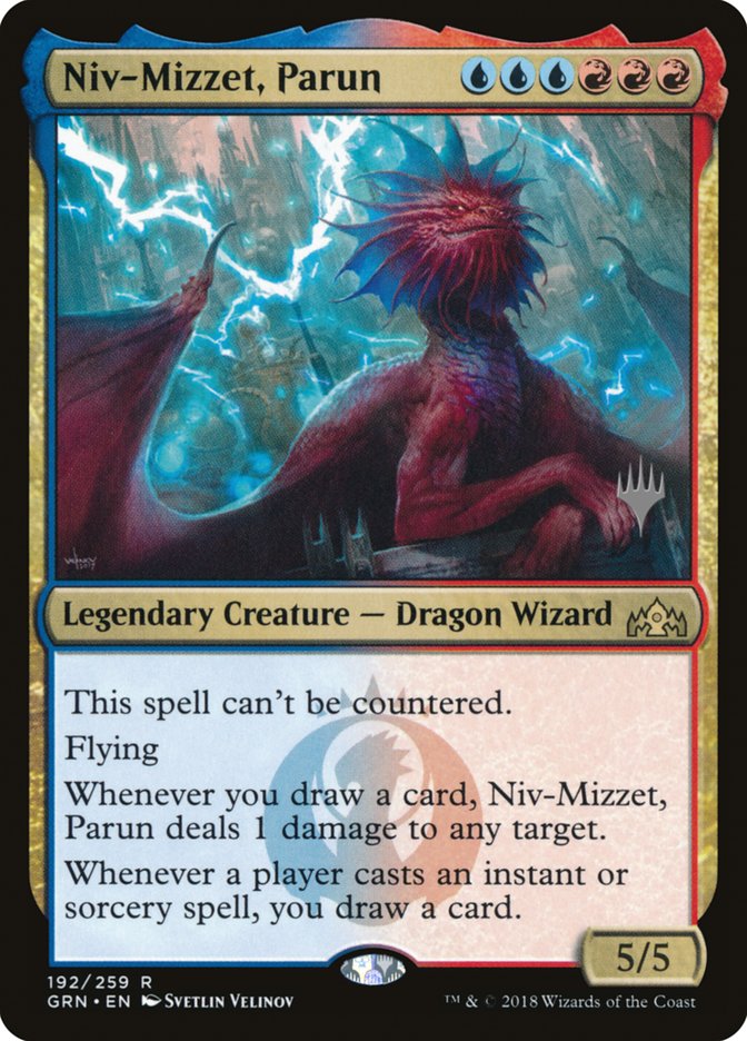 Niv-Mizzet, Parun (Promo Pack) [Guilds of Ravnica Promos] | Shuffle n Cut Hobbies & Games