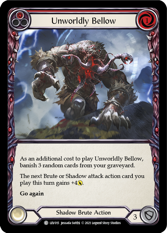 Unworldly Bellow (Red) [LEV015] (Monarch Levia Blitz Deck) | Shuffle n Cut Hobbies & Games