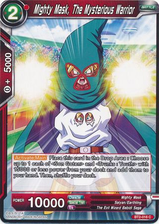 Mighty Mask, The Mysterious Warrior [BT2-016] | Shuffle n Cut Hobbies & Games