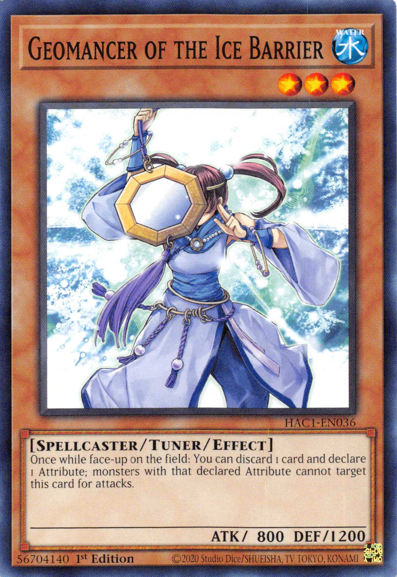 Geomancer of the Ice Barrier (Duel Terminal) [HAC1-EN036] Parallel Rare | Shuffle n Cut Hobbies & Games